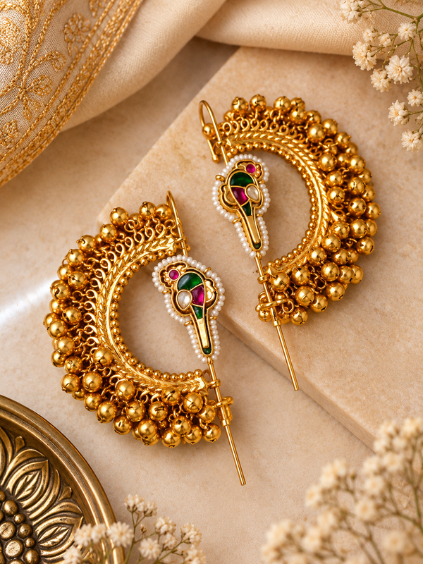 Kashmiri Ghungroo ear cuff