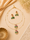 2liyer peacock invisible necklace