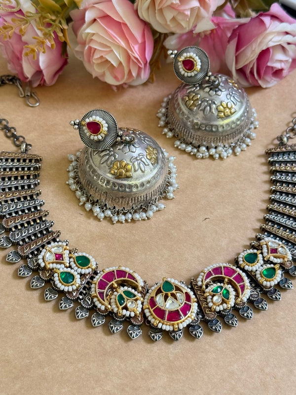 NEKI PACHI KUNDAN NECKLACE image 0