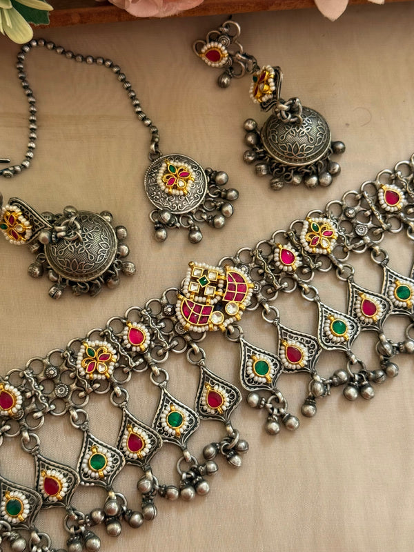 A-combo Kundan choker image 0