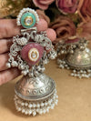 SAPPHIRE PINK JHUMKAS image 0