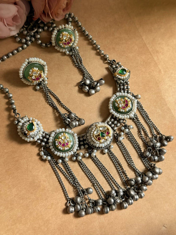 Kundan long necklace image 0