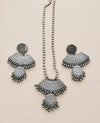 A-Germansilverlong necklace image 0