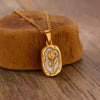 A-Flower Pendant Necklace for Women, Gold Plated Chain for Women, Pendant Necklace for Women and Girls, Flower Pendant Chain for Women and Girls image 1