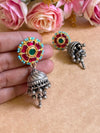 DEEDAR PACHI KUNDAN EARINGS image 0