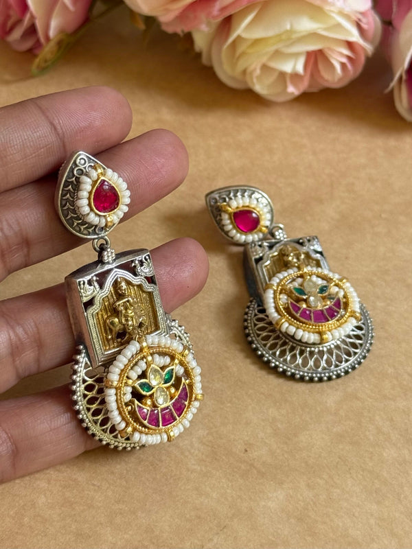 RAKHI PACHI KUNDAN EARINGS image 0