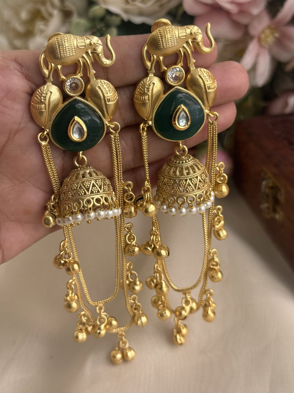 Elephant Kashmiri earrings image 0