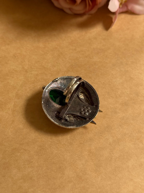 NETRA PACHI KUNDAN RING image 1