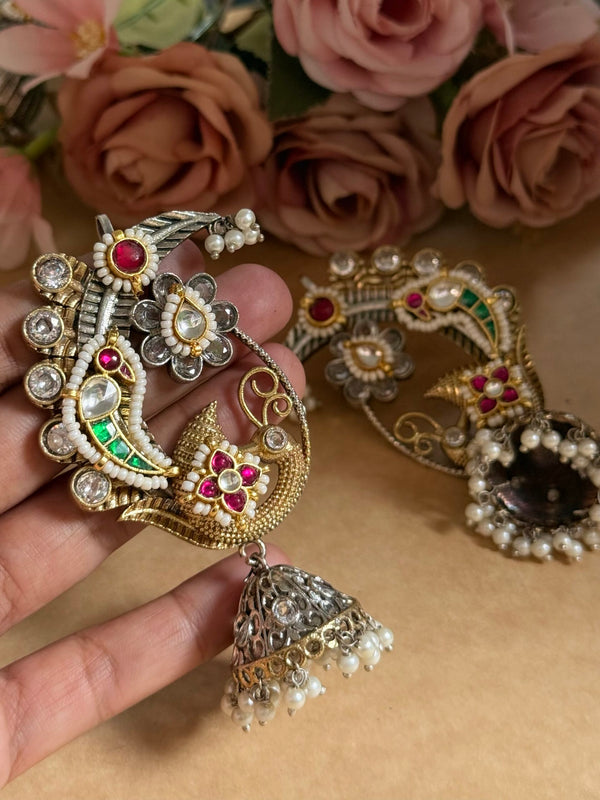 PAKSHI MOTI KUNDAN EARCUFF image 0
