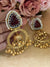 A-KANHA GOLD KUNDAN EARINGS image 0