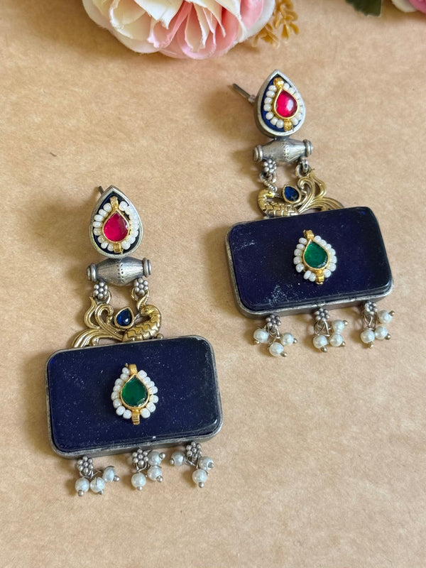 ITTAR PACHI KUNDAN EARINGS image 1
