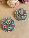 KAMLI PACHI KUNDAN EARINGS image 0