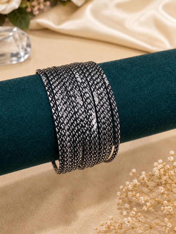 German silver bangles size 2.6 12pcs