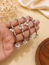 Adjustable silver bangles 4pcs