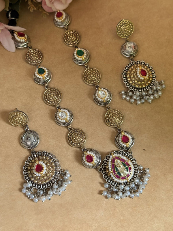 KUDRAT KUNDAN LONG NECKLACE image 0