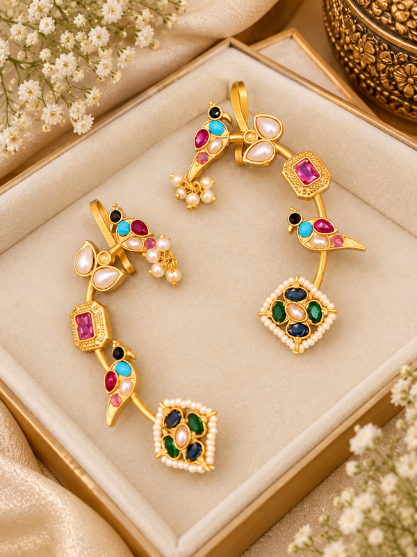 Pakhi Kundan ear cuff