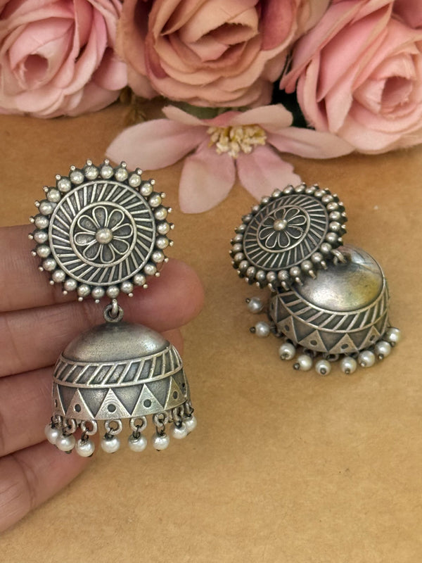 A-German silver jhumka image 0