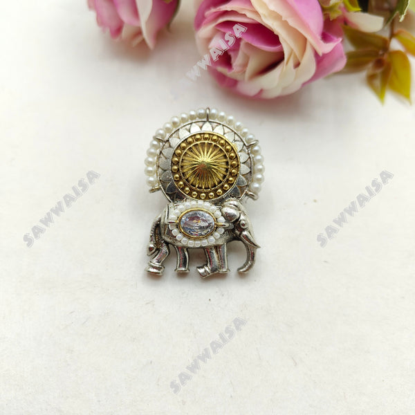 HATHI KUNDAN RING image 0