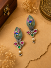 Peacock earrings