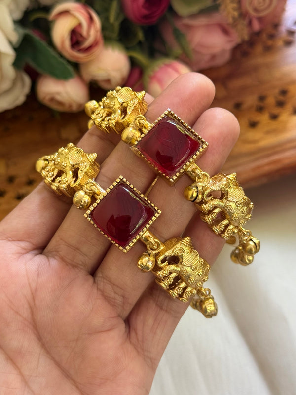 A-adjustable elephant Ghungroo bangles image 0