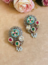 BINDIYA PACHI KUNDAN EARINGS image 0