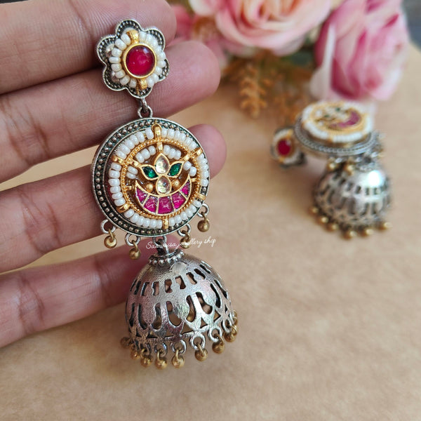 AVANI PACHI KUNDAN EARINGS image 0