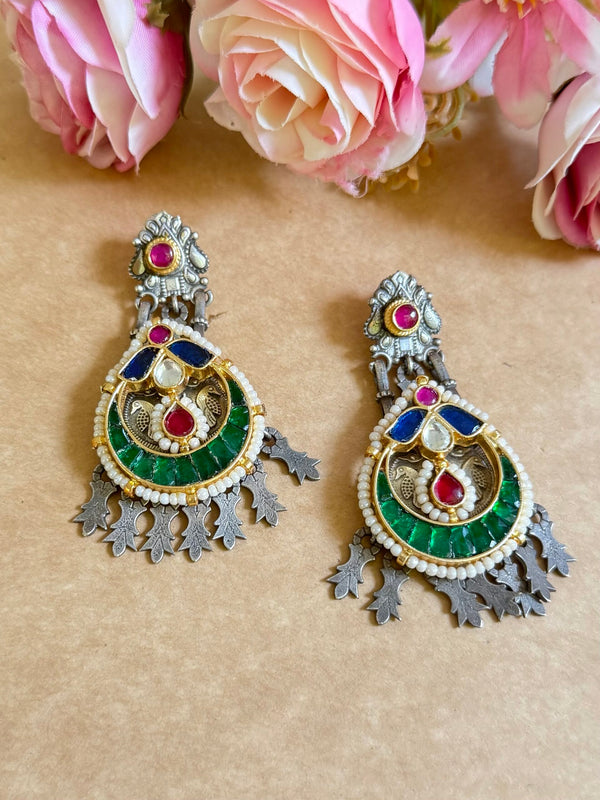 LEELA PACHI KUNDAN EARINGS image 0
