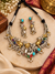 Tow tone rabbit hasli choker