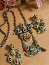 pachi Kundan long necklace image 2