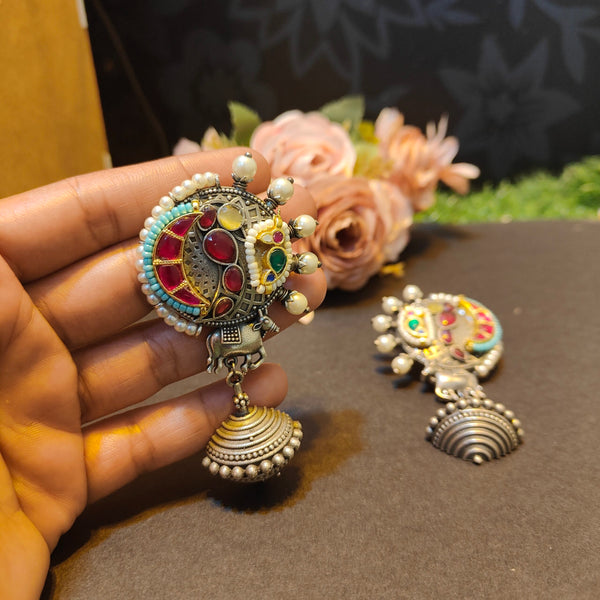 SAFARNAMA PACHI KUNDAN EARINGS image 0