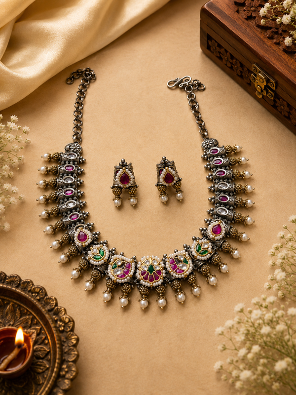 Kasturi Kundan necklace