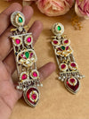 NAARI PACHI KUNDAN EARINGS image 1