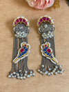 PAKSHI SER PACHI KUNDAN EARINGS image 1