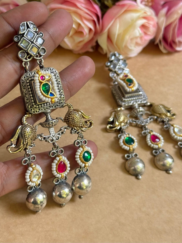 NIGAH PACHI KUNDAN EARINGS image 0