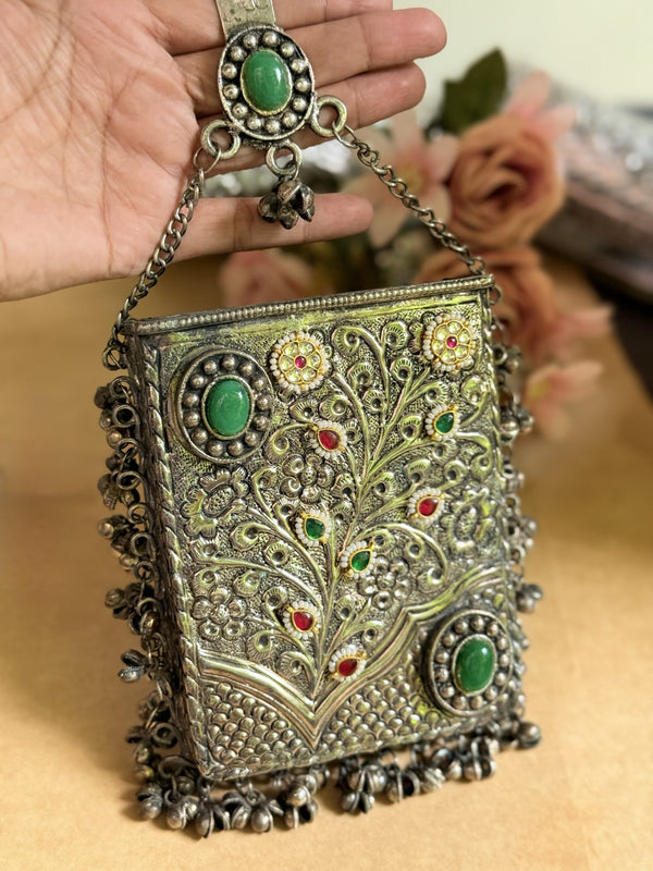 KUNDAN MOTI MOBILE PURSE image 0