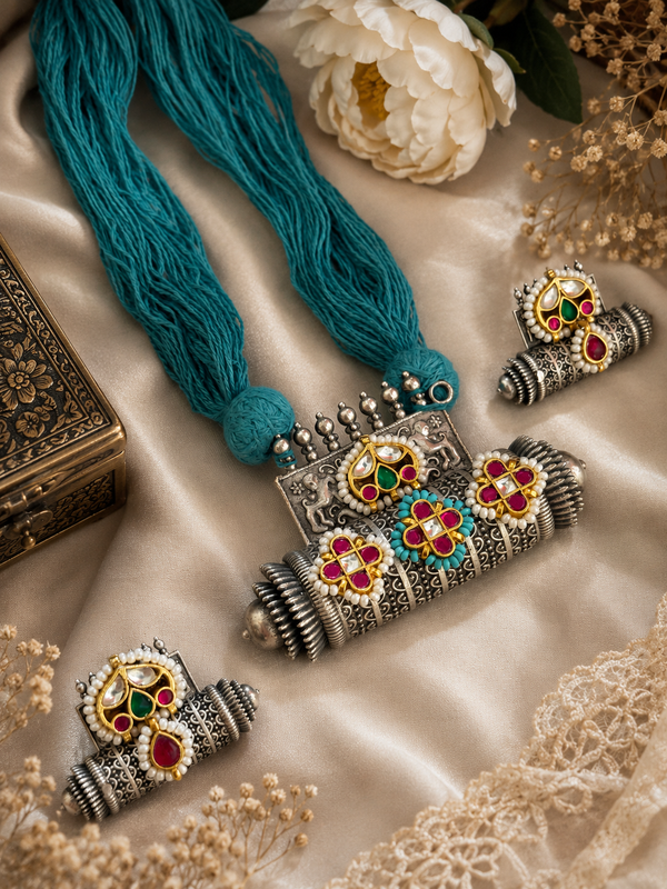 Handmade Kundan long necklace