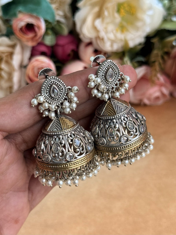 German silver jhumka image 0