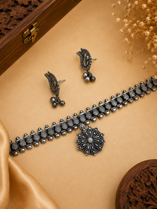 German silver choker