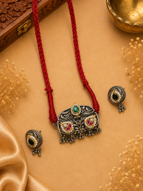 Roohani Kundan Long Necklace