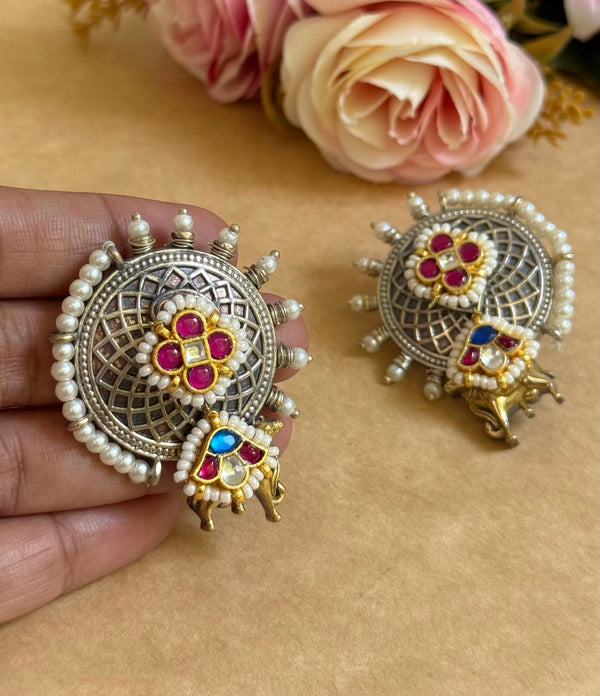 MAHIMA PACHI KUNDAN EARINGS image 0
