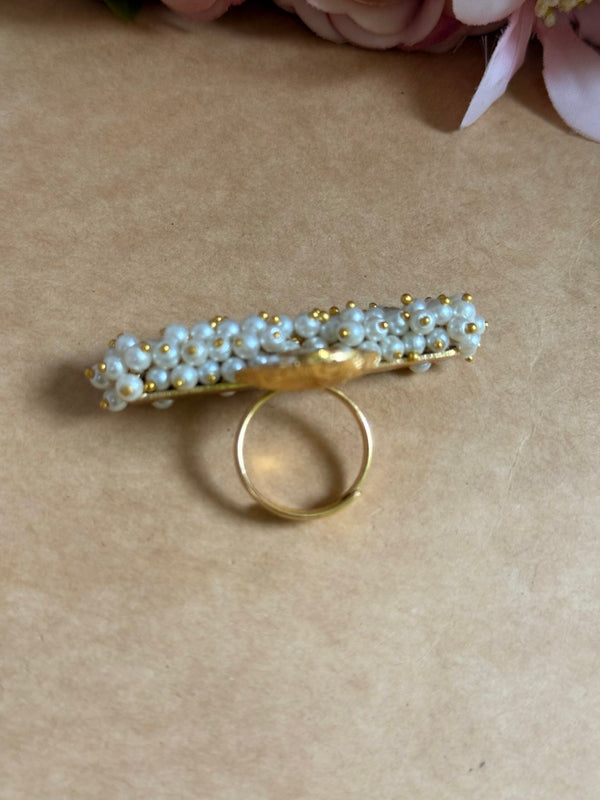 A-golden adjustable ring image 1