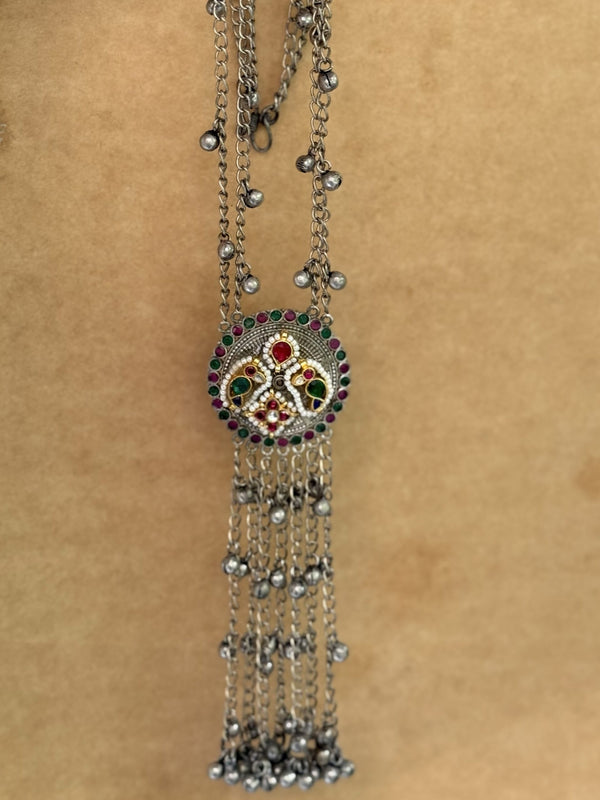 Ghungroo long necklace image 1