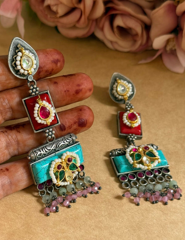 KHOOBSURAT KUNDAN EARINGS image 0