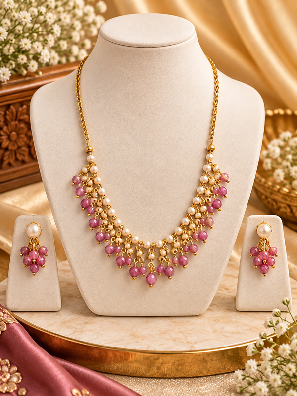 Pink necklace