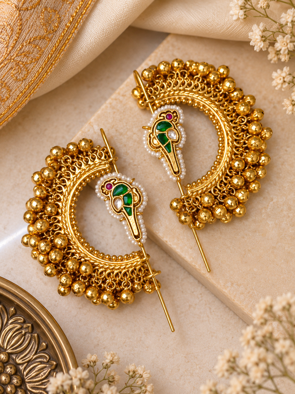 Kashmiri Ghungroo ear cuff