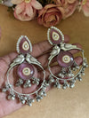 ILLUMINATE ETHNIC EMERALD STONE EARINGS image 0