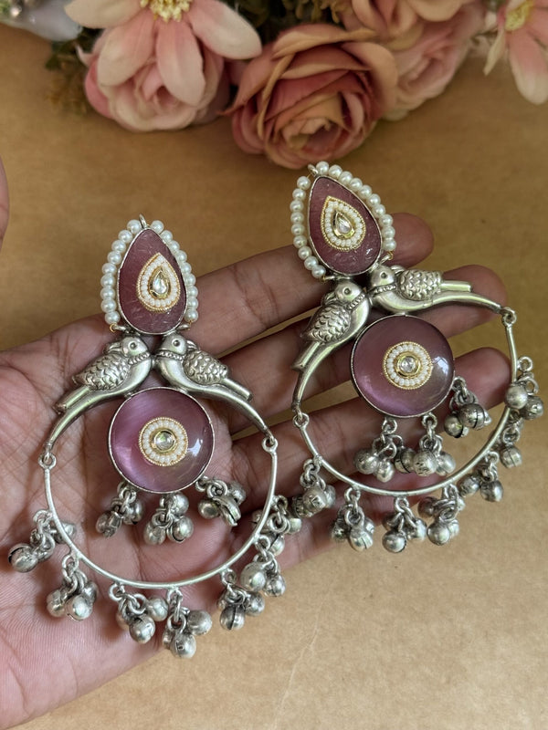 ILLUMINATE ETHNIC EMERALD STONE EARINGS image 0