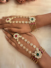 Pachi Kundan hatha full pair image 1