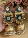 ROCKFELLER EMERALD KUNDAN JHUMKAS image 0