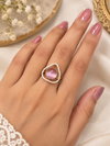 Pink stone ring